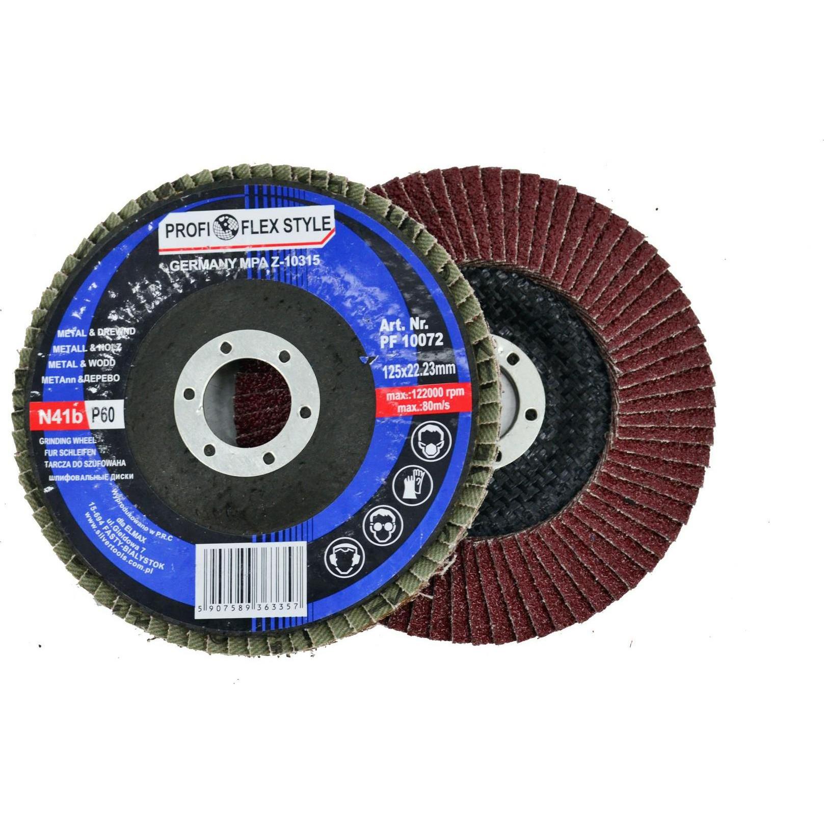 Silver, Abrasivi, DISCO ABRASIVO PROFI-FLEX ARGENTO 125 P 60