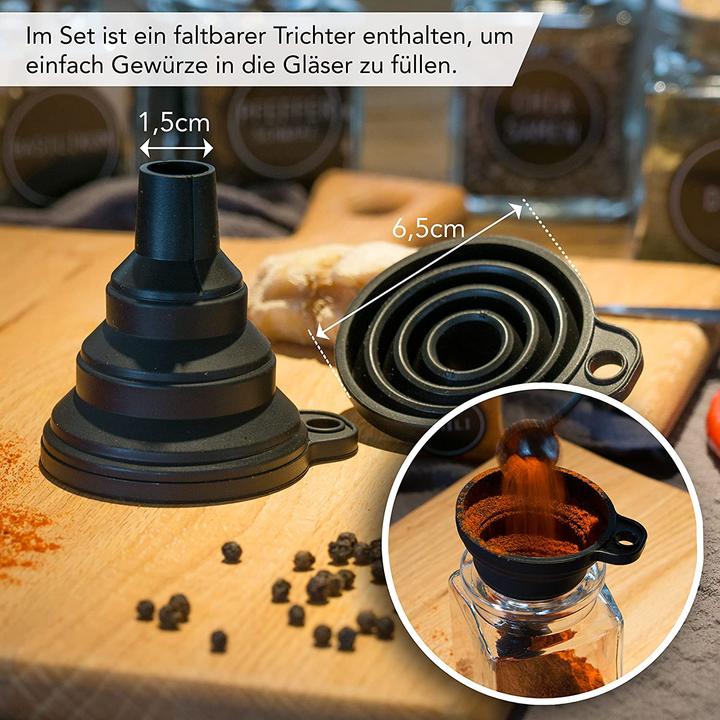 Actual product image Likaya Spice jars set (square, 12x 150ml) (0.15 l)