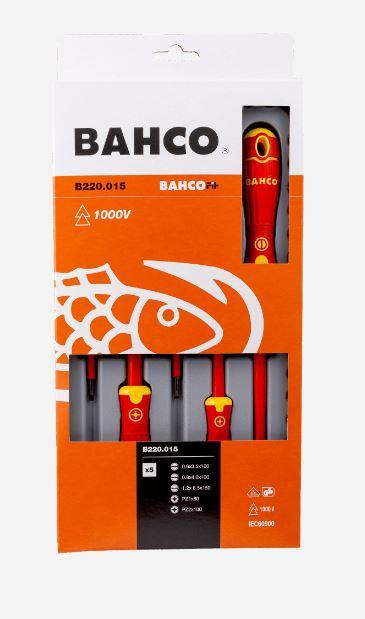 Produktbild Bahco 5pcs Insulated Scd Set Slot/Pz (Pozidriv-Kreuzschlitz (PZ))