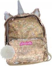Actual product image Girabrilla Backpack sequins unicorn