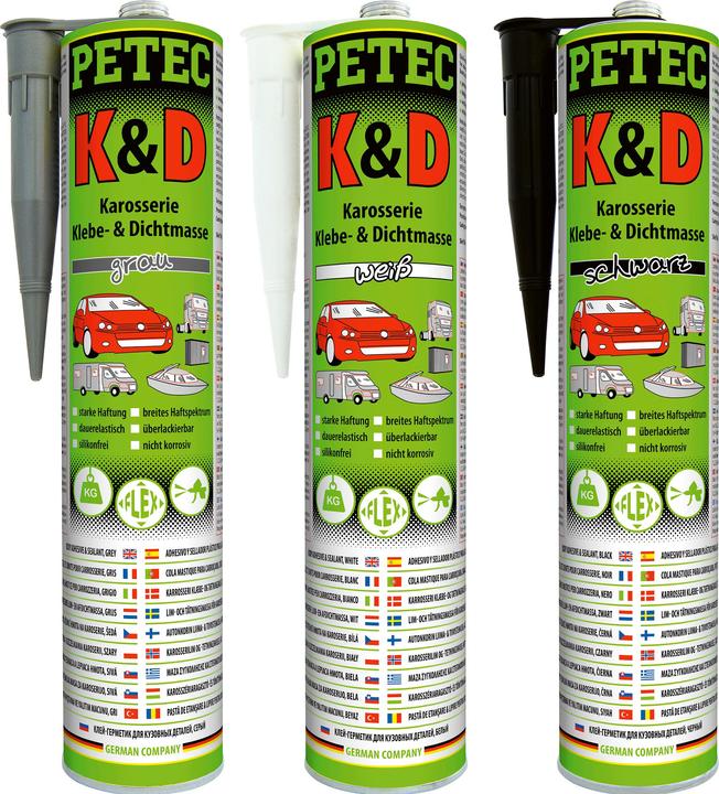 Immagine prodotto Forum Professional Solutions K+D Sigillante adesivo per carrozzeria, nero, 310 ml (0.40 kg, Nero, 310 ml)