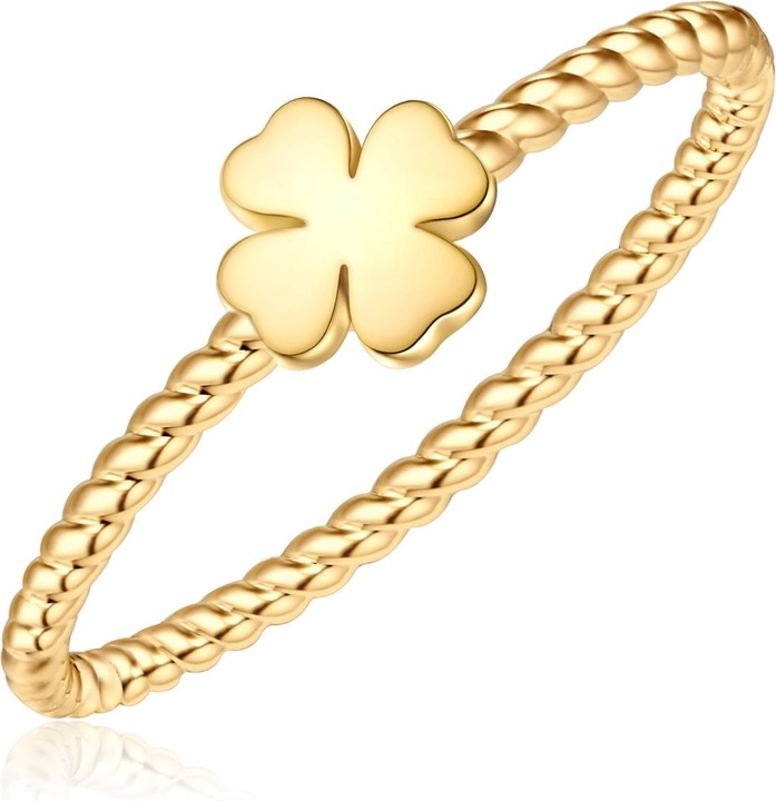 Actual product image Glanzstücke München Ladies ring cloverleaf sterling silver - 34600 (48, 925 Silver)