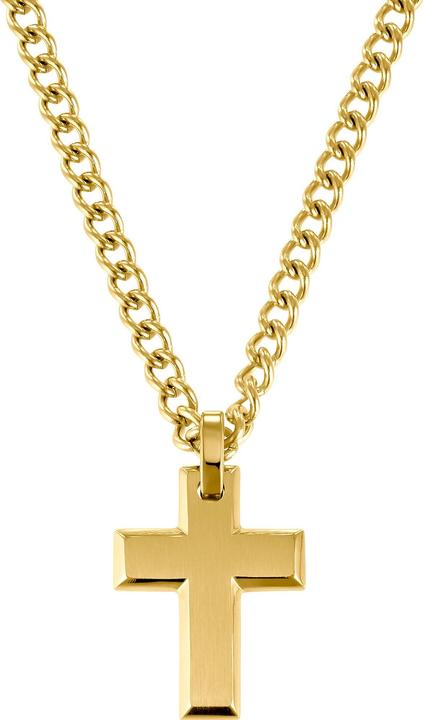 Image du produit S.Oliver Collier pour homme, acier inoxydable | croix (Acier inoxydable, 50 cm)