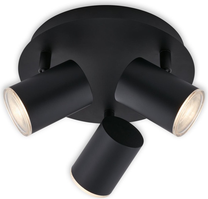 Produktbild Briloner LED Bad Spotleuchte, schwarz, exkl. 3xLED/GU10 (GU10)