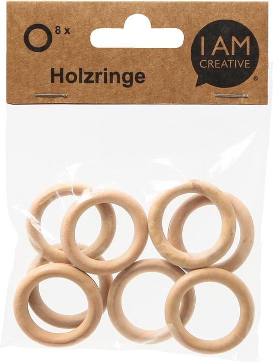 Actual product image I Am Creative Wooden ring set