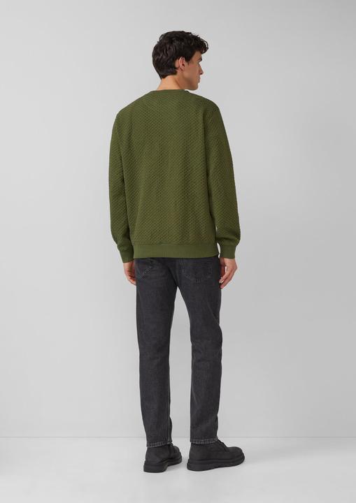 Produktbild s.Oliver Sweatshirt Strukturiertes Sweatshirt mit Crew Neck (M)