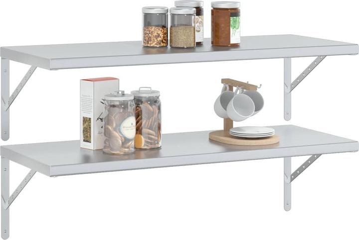 Immagine prodotto vidaXL Mensole a muro 2 pezzi. Nobile (100 x 40 x 3 cm)