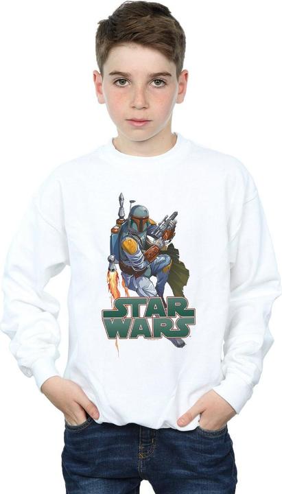 Produktbild Star Wars Boba Fett Fired Up Sweatshirt Jungen (128)