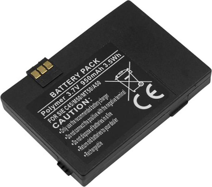 Actual product image Avizar Li-Polymer Akku 3.7V 950mAh Siemens C45/M50/MT50/A50