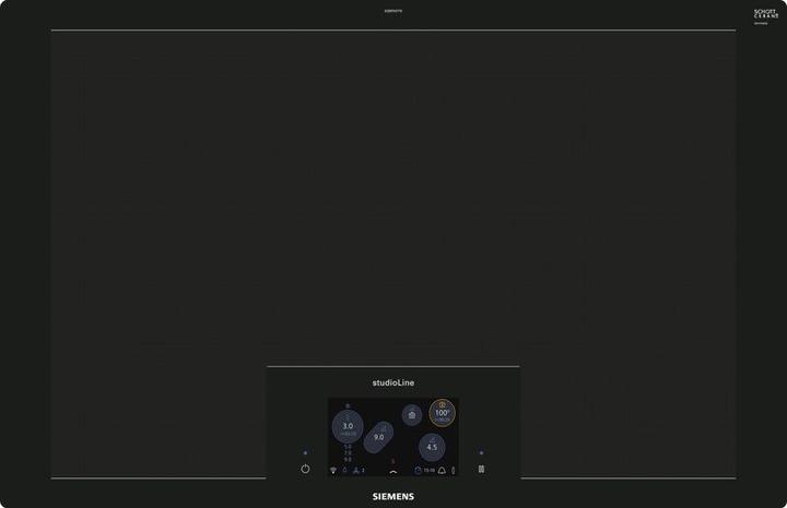 Actual product image Siemens EZ807KZY1E iQ700 Full-surface induction hob 80 cm Black flush (integrated)
