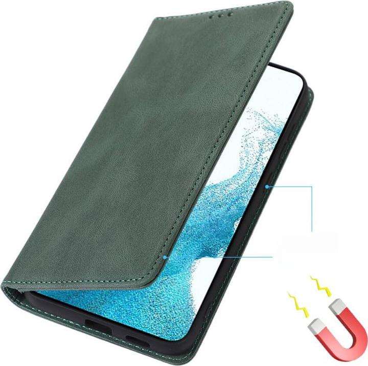 Produktbild Cover-Discount Galaxy A25 5G - Vintage Flip Case Hülle grün (Samsung Galaxy A25 5G)