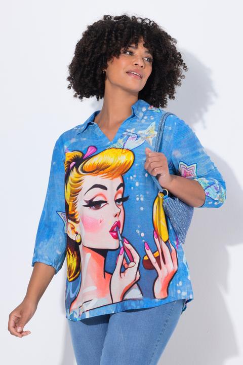Produktbild Angel of Style Tunika, A-Linie, PopArt Muster, Langarm (58)