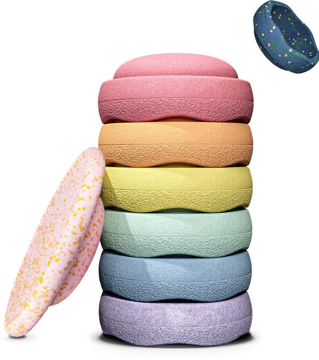 Image du produit Stapelstein ® Original Spring Special Rainbow Set pastel