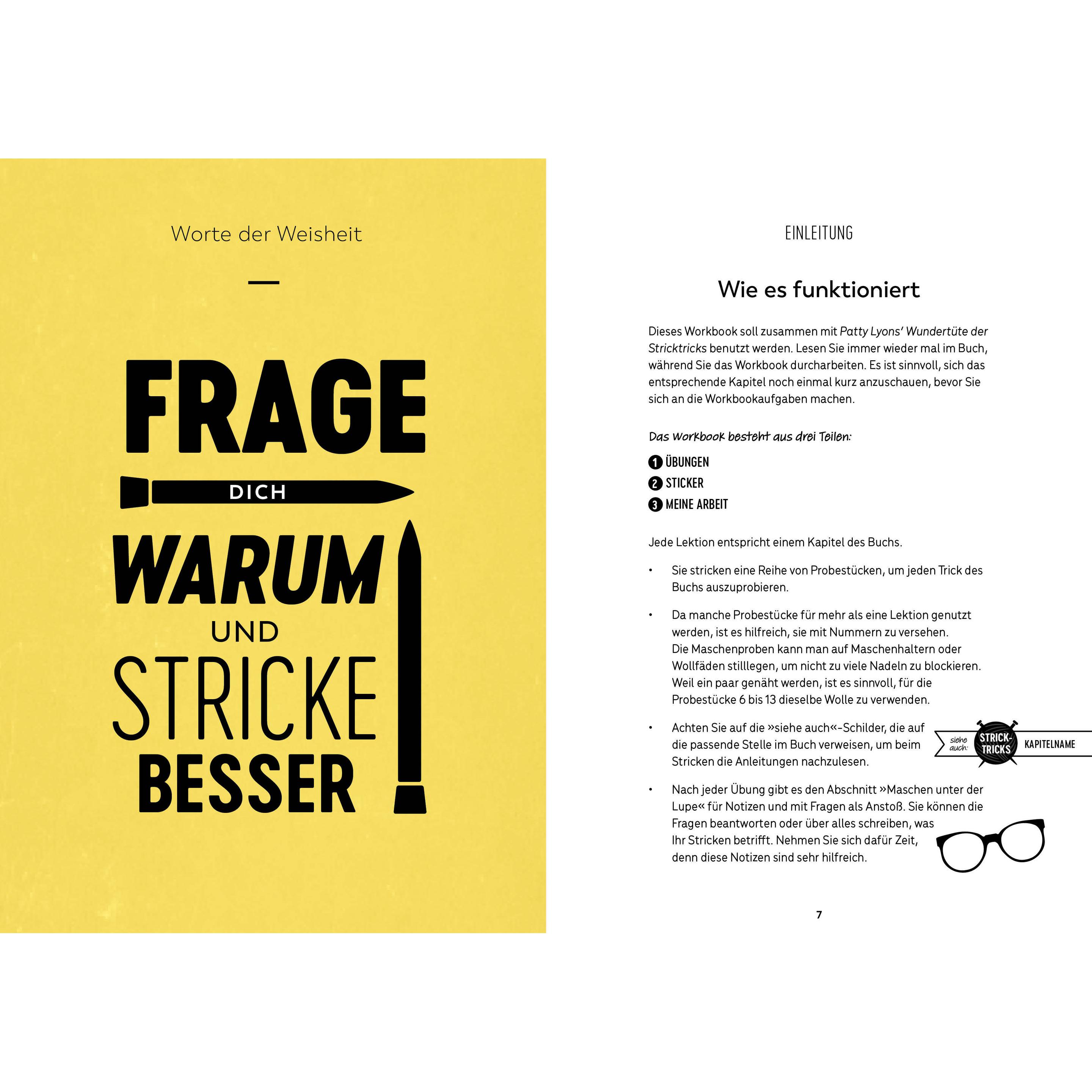Thumbnail - Patty Lyons Wundertüte der Stricktricks - Das Workbook, Ratgeber von Patty Lyons
