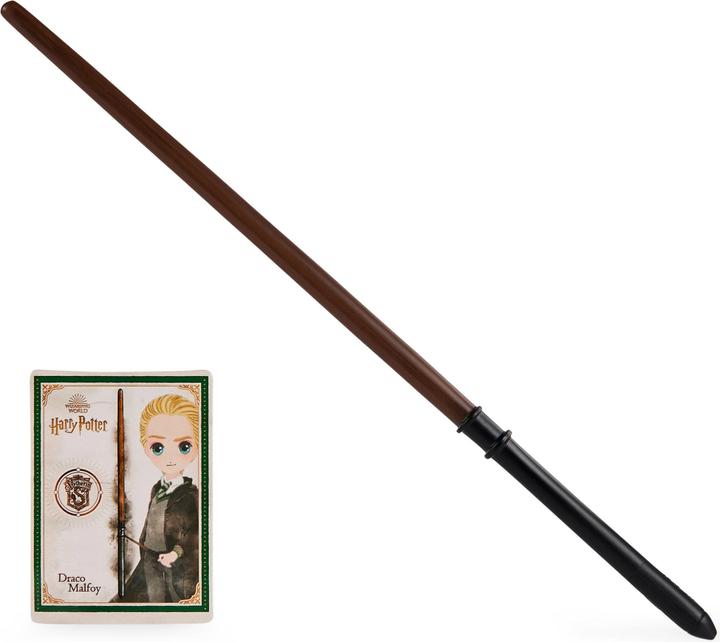 Actual product image Spin Master Wizarding World Harry Potter - Authentic Draco Malfoy Plastic Wand with