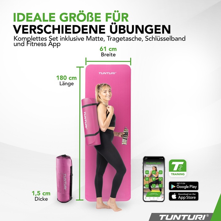 Produktbild Tunturi NBR Fitness Matte (15 mm)