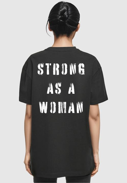 Actual product image Merchcode Ladies WD - Strong As A Woman Oversized Boyfriend Tee - 118349 (L)