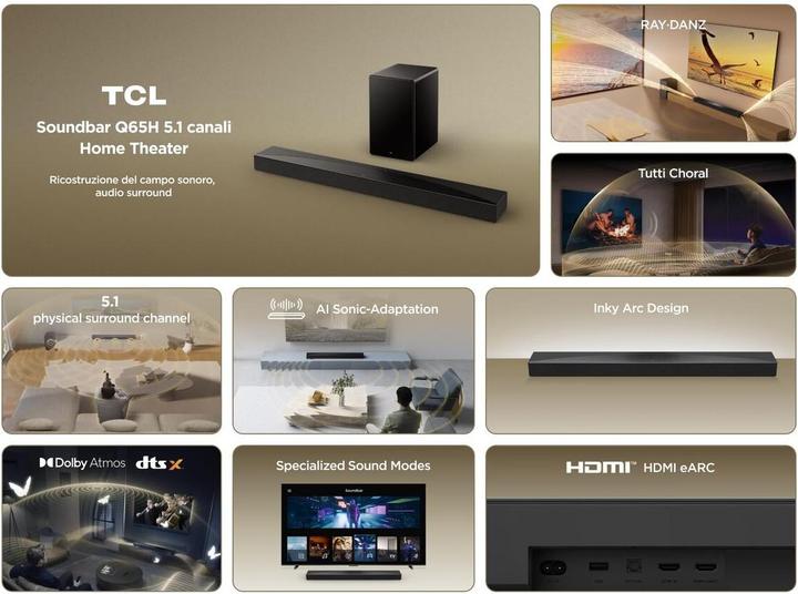 Produktbild TCL Q65H (580 W, 5.1 Kanal)