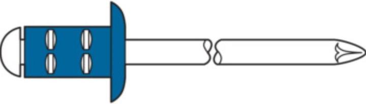 Image du produit Gesipa Rivets aveugles acier/acier 3.2x8 mm PolyGrip Pack de 1000 pièces