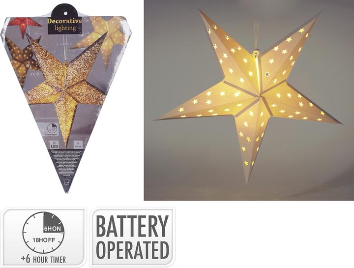 Produktbild Lipo LED Papierstern