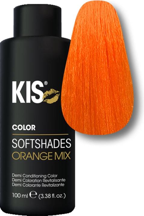 Actual product image KIS Royal SoftShades Demi Conditioning Colours Orange Mix 100ml Gloss Dye Colour Corrections and Ref (Orange Mix)