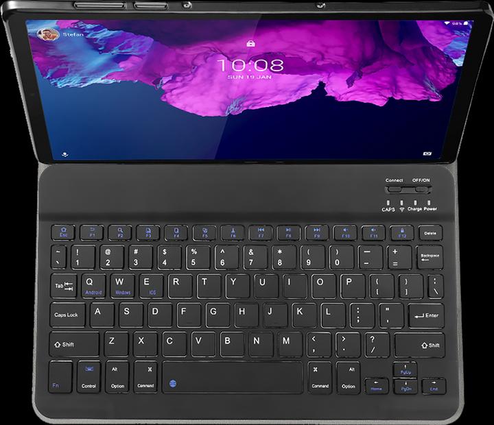 Actual product image Cazy Keyboard cover compatible with Lenovo Tab P11/P11 5G/P11 Plus - Protective case with magnetic (Eng. Int., Tab P11, Tab P11 5G, Tab P11 Plus)