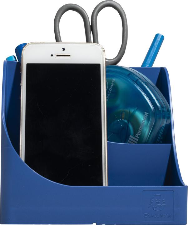 Image du produit Exacompta Pochette multi-usages Pen Wave, 4 compartiments, bleu