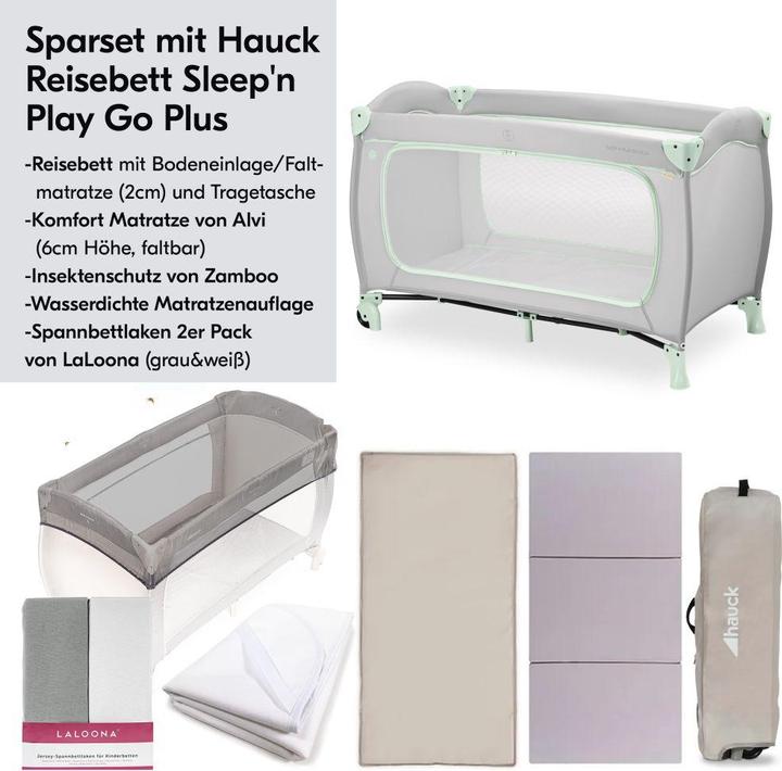 Produktbild Hauck Reisebett XXL-Sparset - Sleep N Play Go Plus (60 x 120 cm)