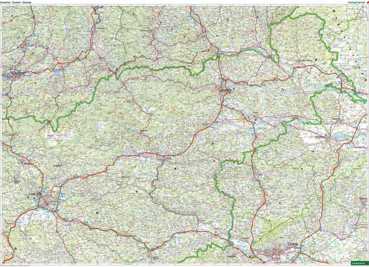 Immagine prodotto Slovenia, Carta stradale e del tempo libero 1:150.000, freytag & berndt