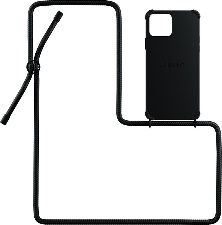 Urbany's Necklace-Cover mit Kordel All Black matt (Apple iPhone 14 Plus)
