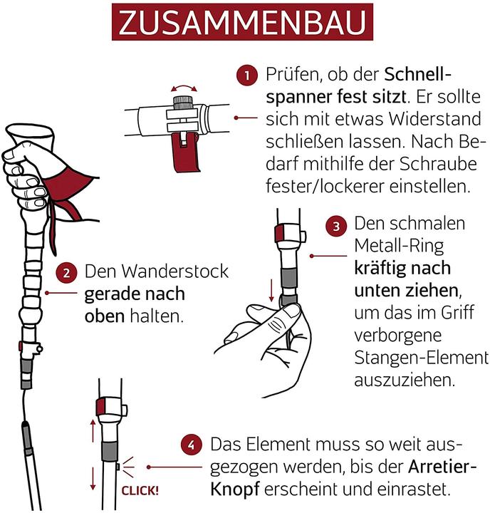 Produktbild Rothwild Wanderstöcke (105 - 125 cm)