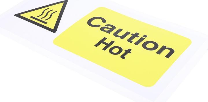 Image du produit RS PRO Caution Hot Label, 200x150mm