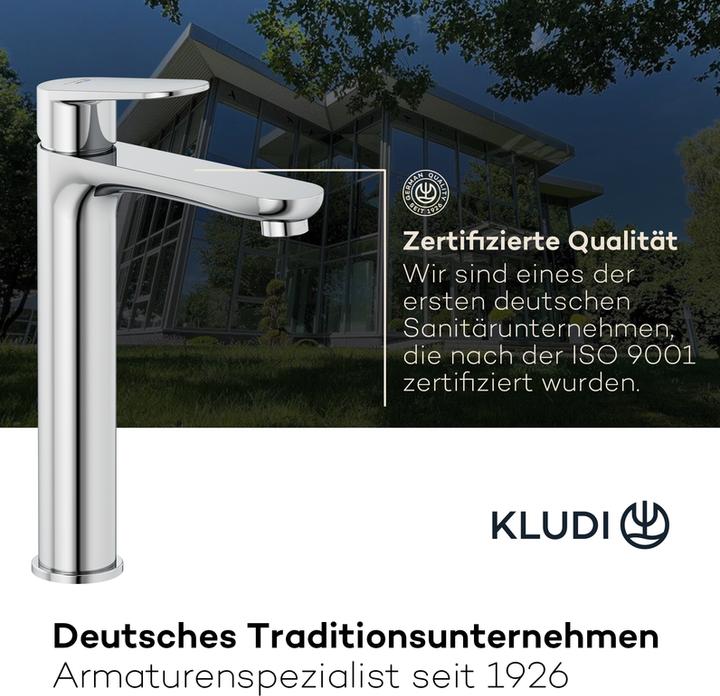 Immagine prodotto Kludi X1 Waschtischarmatur, Grösse XL, ohne Ablaufgarnitur