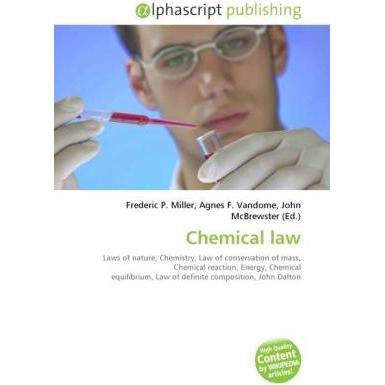 Chemical law, Fachbücher von Agnes F. Vandome, Frederic P. Miller, John McBrewster