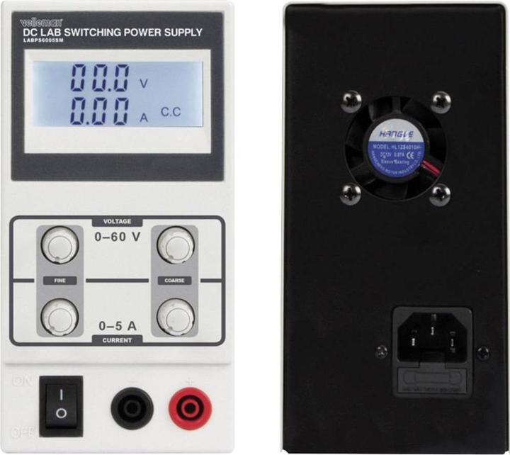 Produktbild Velleman DC-LABORNETZGER?T 0-60 VDC / 0-5 A MAX. MIT LCD-DISPLAY - SCHALTNETZTEIL
