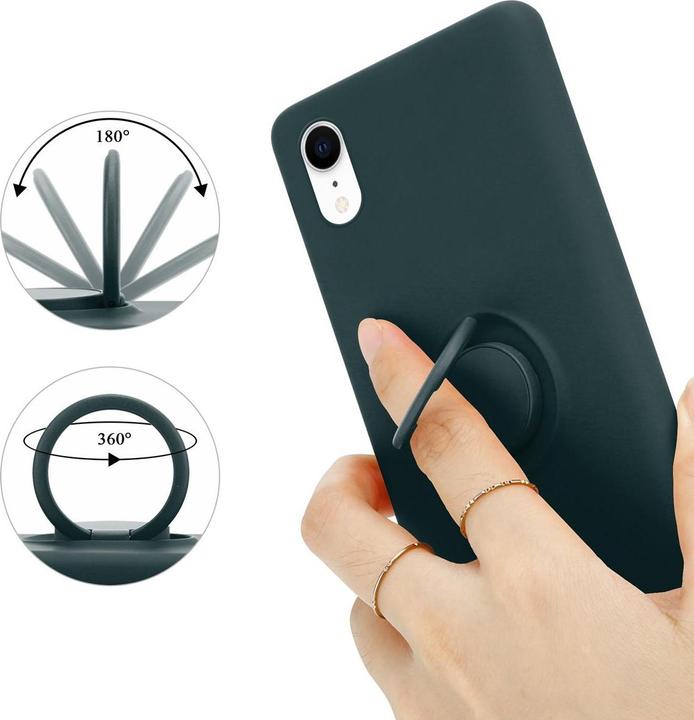 Actual product image Cadorabo TPU Liquid Ring Silicone Case Cover (Apple iPhone XR)