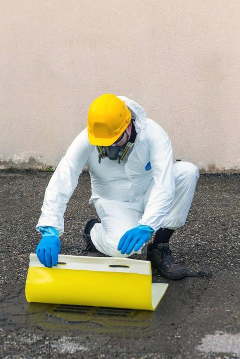 Image du produit Brady PU110, SLIKSTOPPER, Polyuréthane, Jaune, 110 × 110 cm (1 pièce)