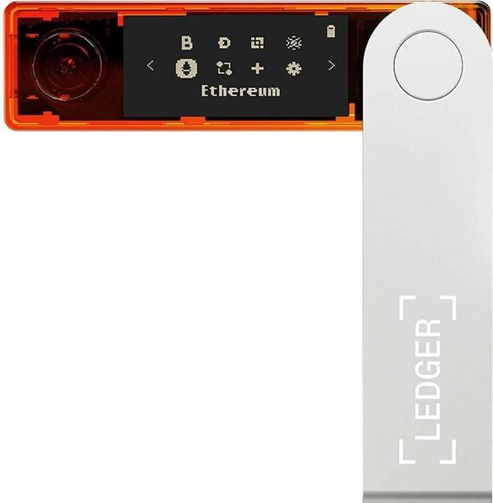 Produktbild Ledger Nano X - Orange (Litecoin, Dash, Bitcoin, Dogecoin, Ethereum Classic)