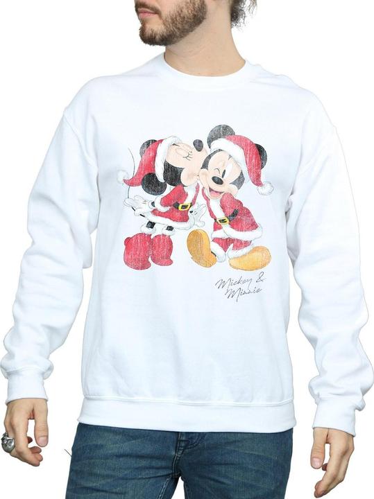Produktbild Disney Mickey And Minnie Christmas Kiss Sweatshirt (M)