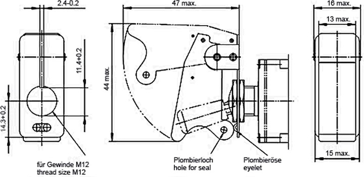 Produktbild Wiltec Kill Switch ON-OFF-ON Notausschalter 12V 35A Kippschalter rote Kappe