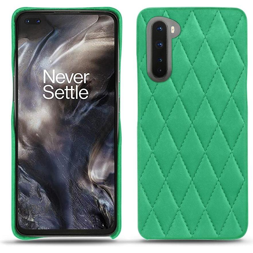 Thumbnail - Noreve Lederschutzhülle (OnePlus Nord), Smartphone Hülle, Grün