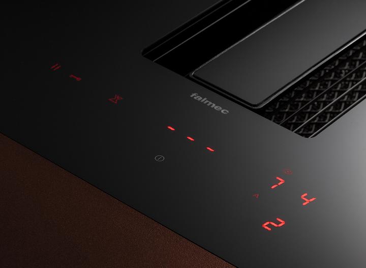 Produktbild Falmec Induktionskochfeld mit Dunstabzug Zero Easy 84 Schwarz (84.40 cm, Glaskeramik Kochfeld)