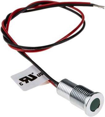 RS PRO Voyant LED lumineux Vert, dia. 8mm, 24V c.