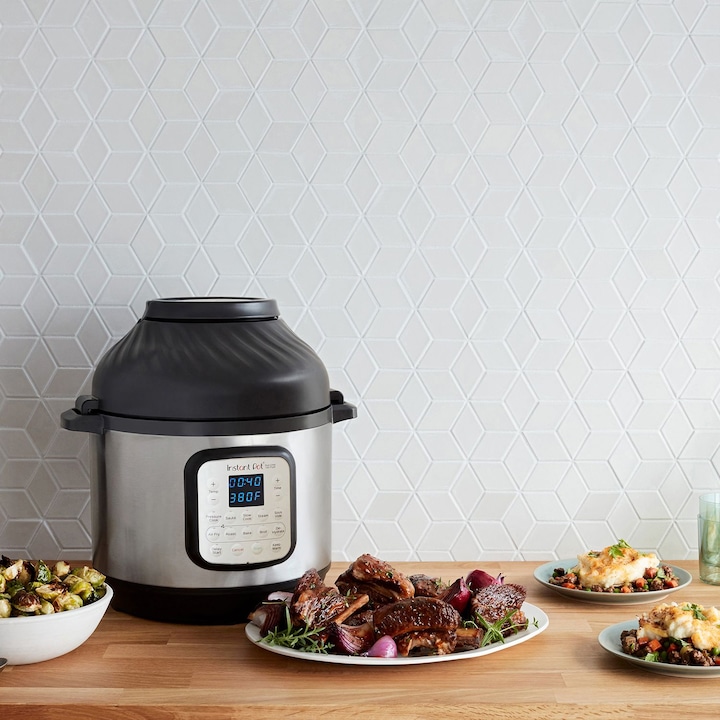 Actual product image Instant Pot Duo Crisp 7,6L multicooker met airfryer 11-in-1 - snelkookpan - pressure cooker - rijstkoker - s