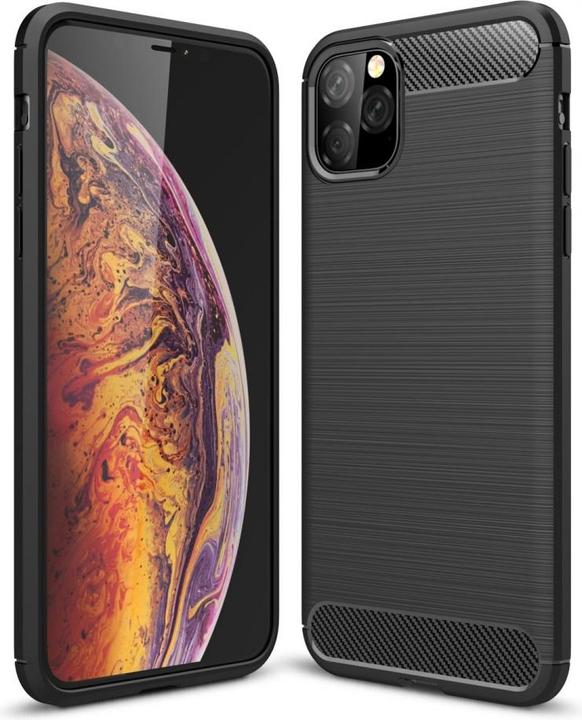 Screenguard Custodia Apple iPhone 11 Pro Max Carbon Brushed Soft TPU (Apple iPhone 11 Pro Max)