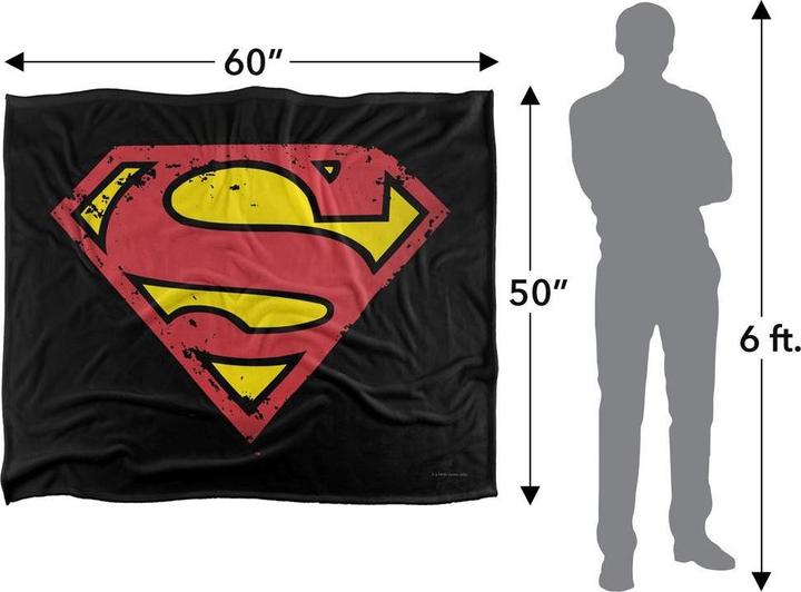 Actual product image Superman Logo Blanket (152 x 127 cm)
