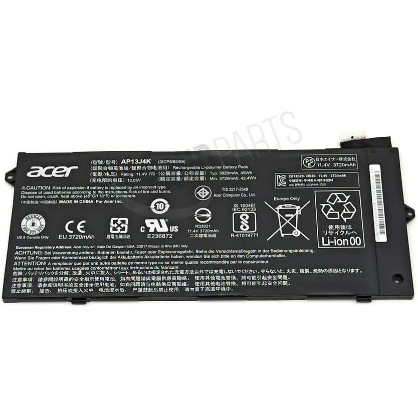 Acer Battery Sanyo Pol 3Cell 3920Mah (3 Zellen, 3920 mAh), Notebook Akku