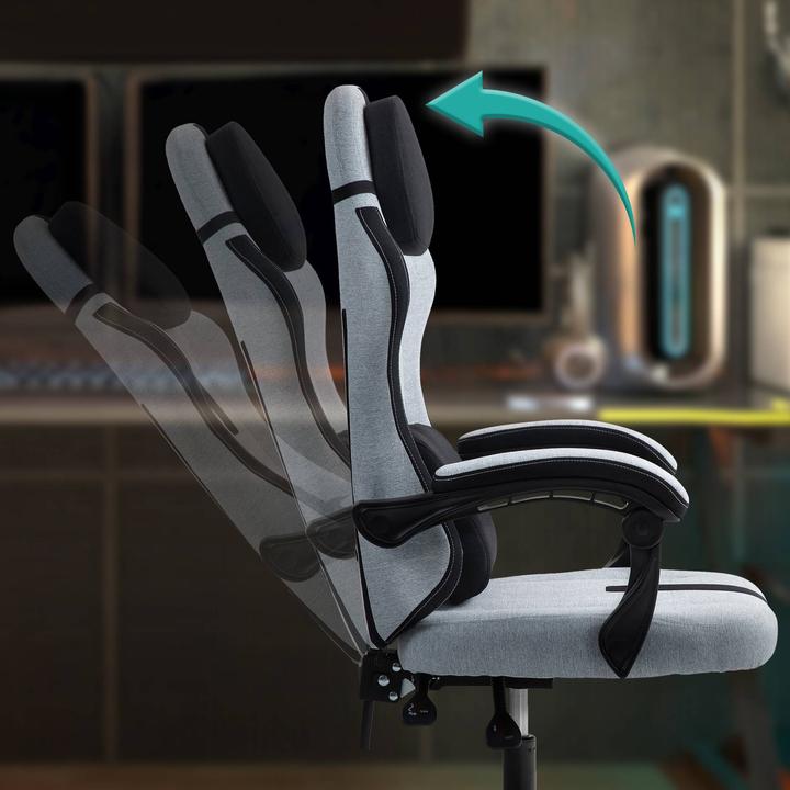 Image du produit CLP Chaise de bureau rembourrée Miltona ergonomique réglable en hauteur