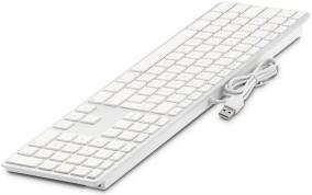 Produktbild LMP USB Keyboard 110 keys wired USB keyboard with 2x USB and aluminum upper cover - Portuguese (Eng. Int., Kabelgebunden)