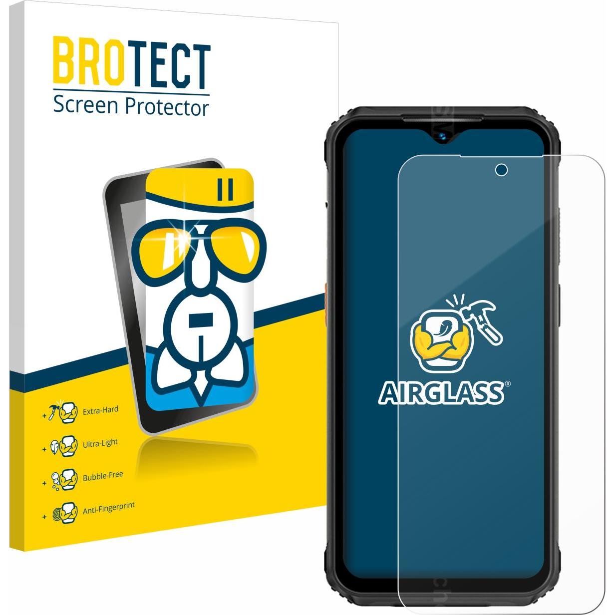 BROTECT AirGlass Panzerglasfolie (1 Stück, Ulefone Armor 21), Smartphone Schutzfolie, Transparent